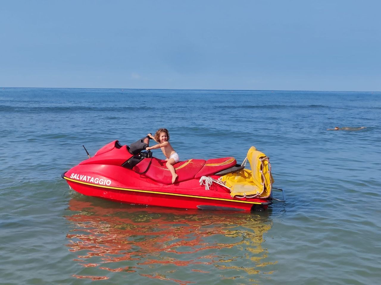 Salvataggio in moto d'acqua Bagno Acali
